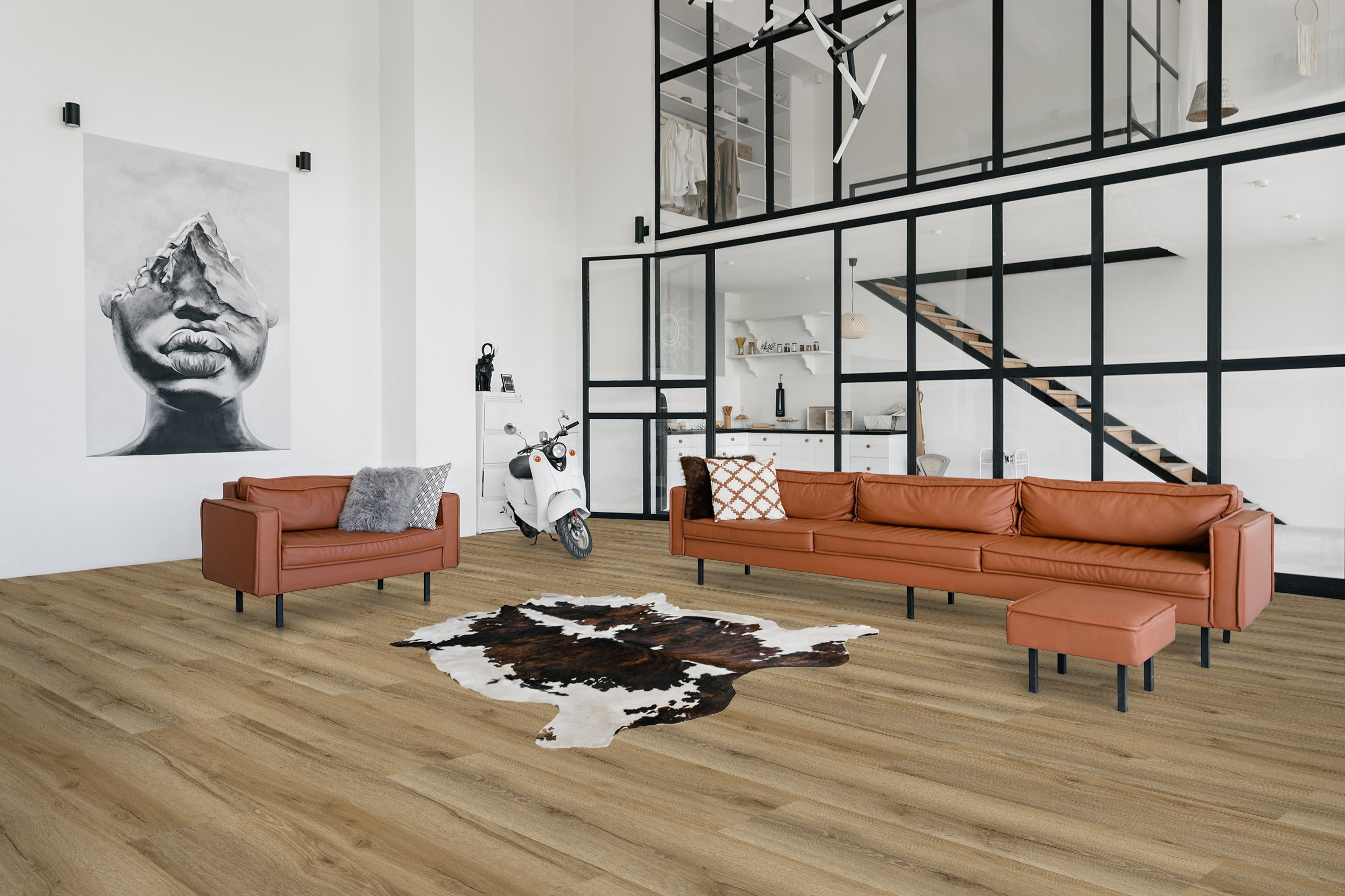 Click-Vinyl CHECK PET 6003 Silva Eiche Breitdiele inkl. Trittschall