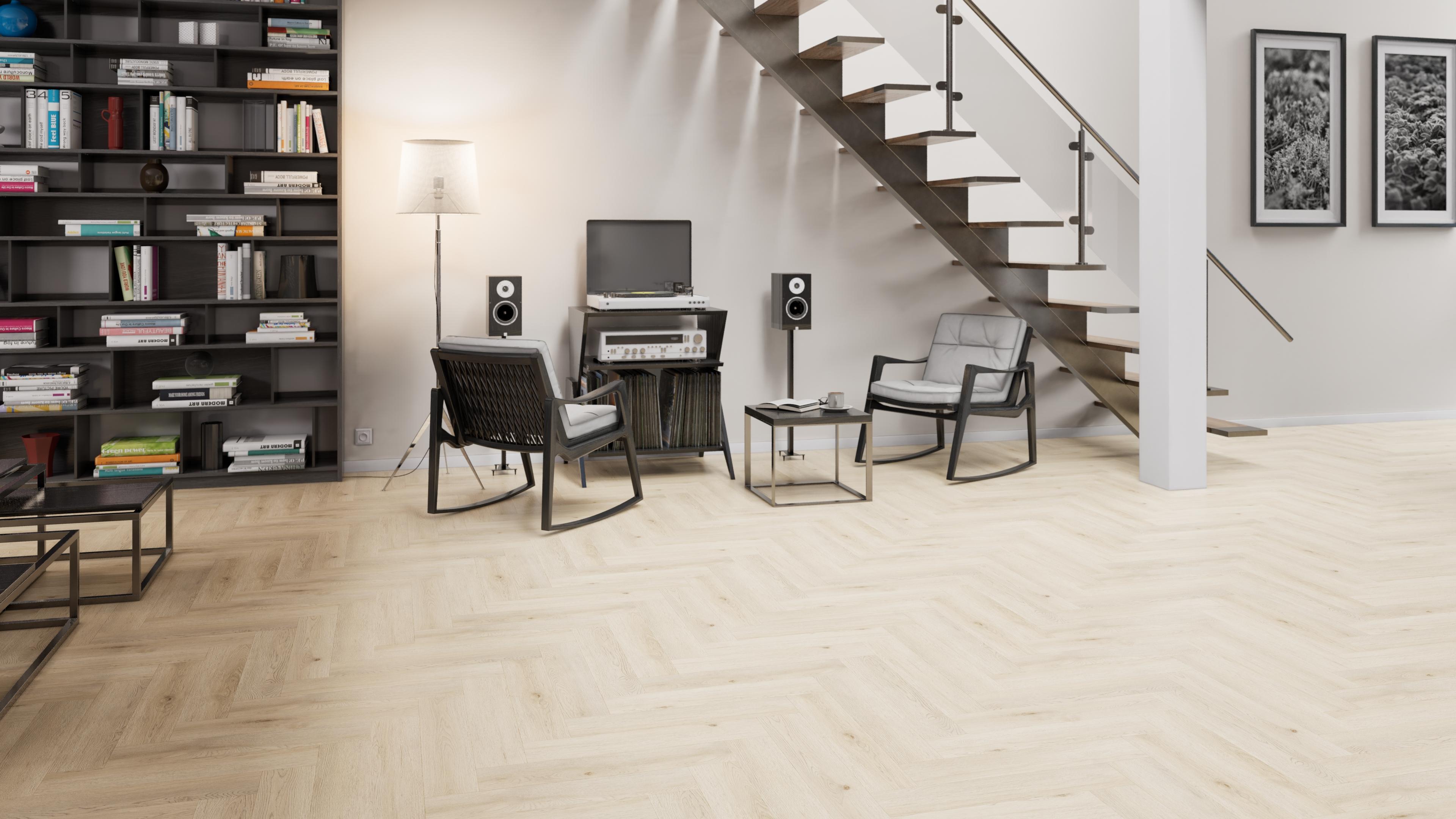 Click-Vinyl CHECK One 2490H Weitenhagen Eiche Herringbone inkl. Trittschall